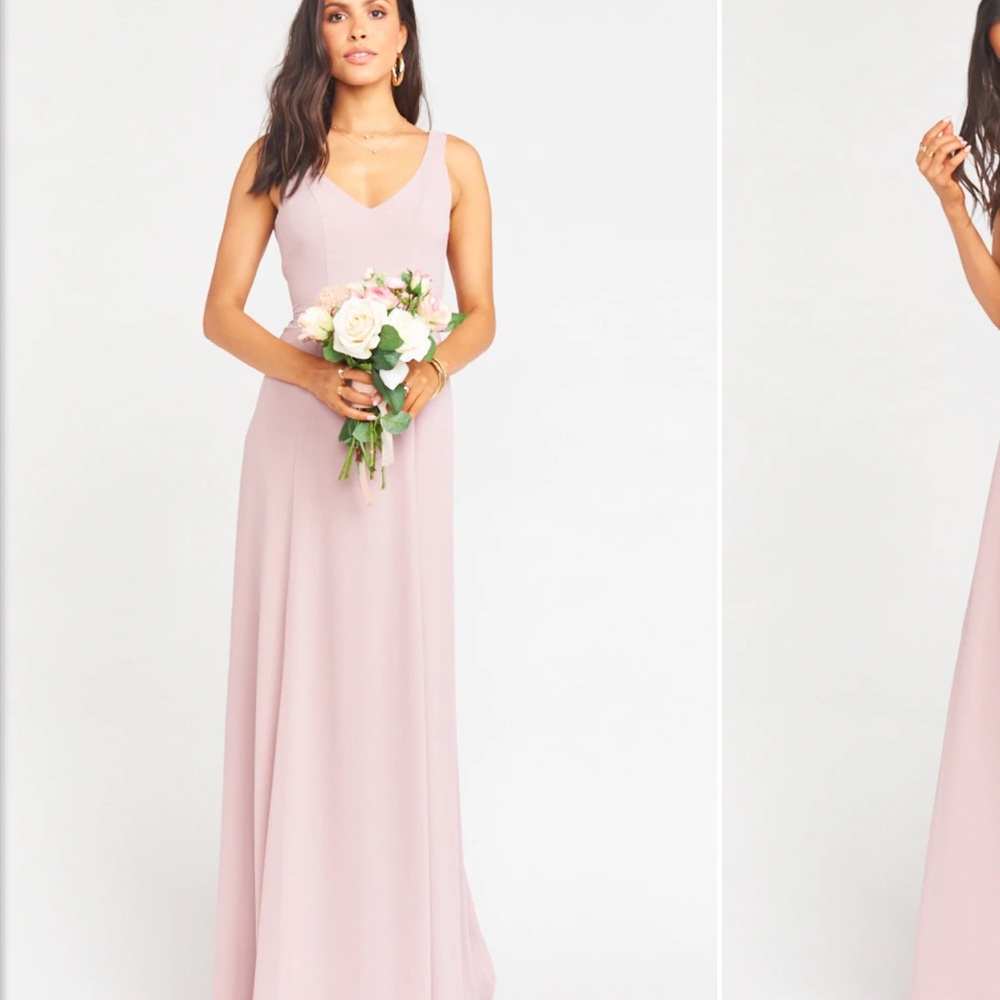 Jenn Maxi Dress ~ Neutral Mauve Chiffon - XS